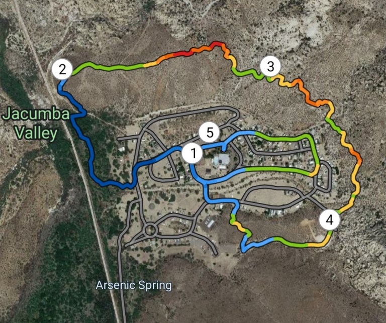 Bare Booty 5k GPS course recording
